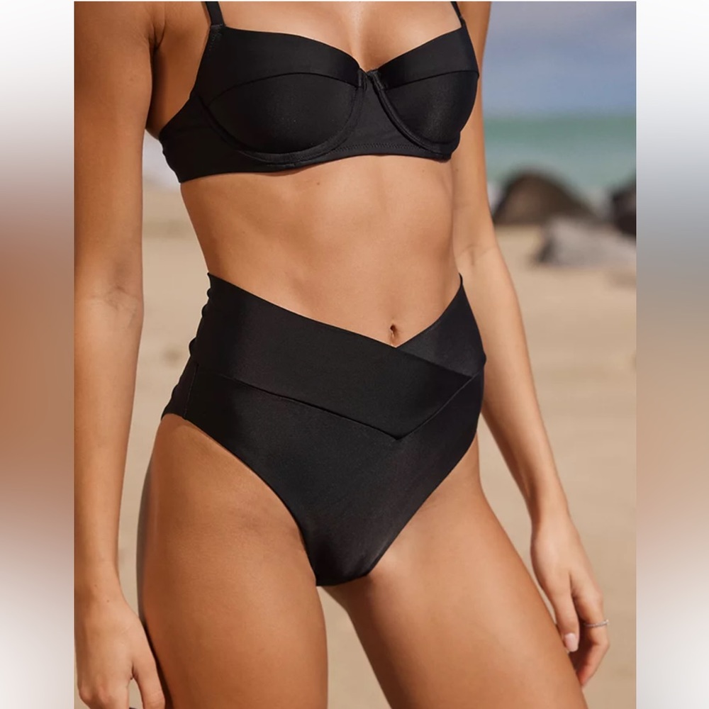 NWT Aerie Crossover High Cut Cheeky Bikini Bottom
